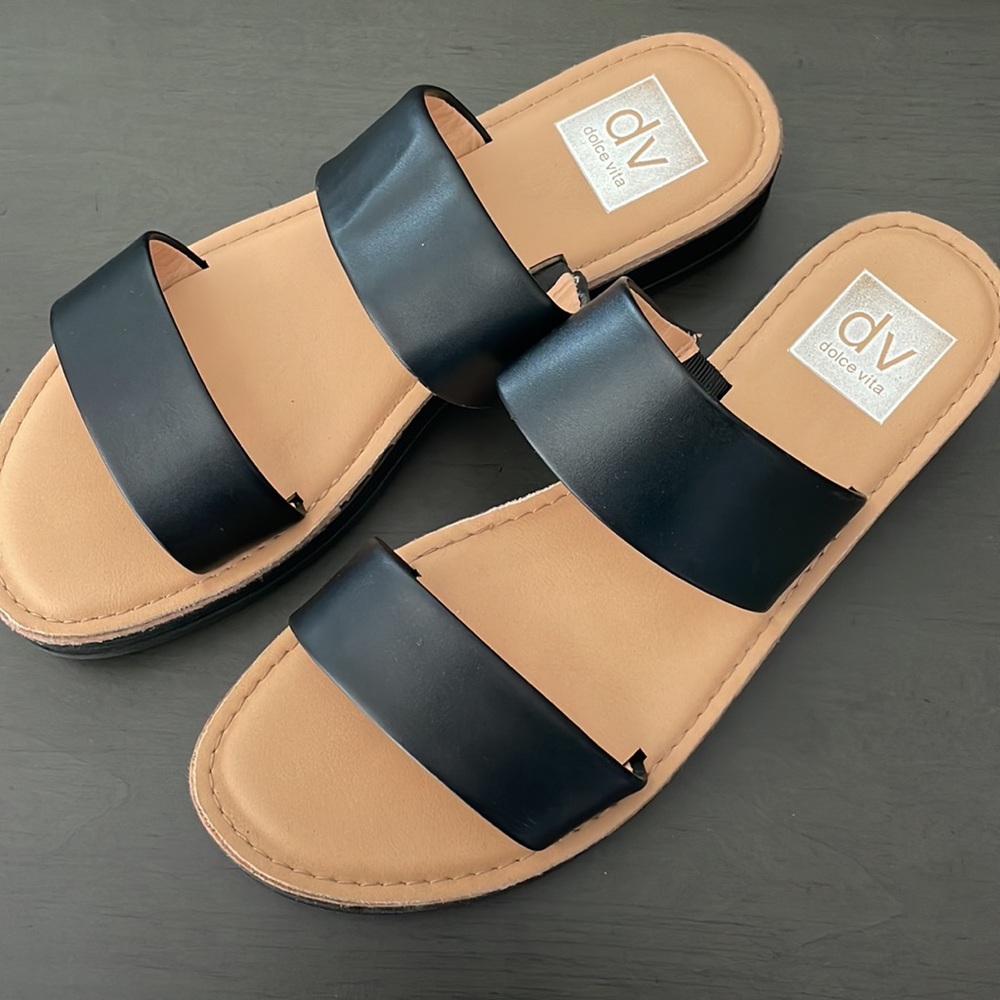 Dolce Vita double strap slide sandals - Picture 2 of 5